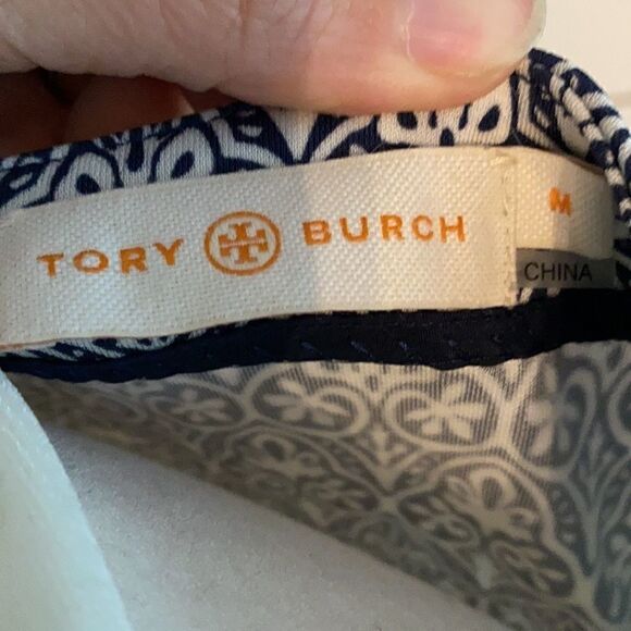 Tory Burch | Navy & White Print Dress | M - Picture 5 of 7